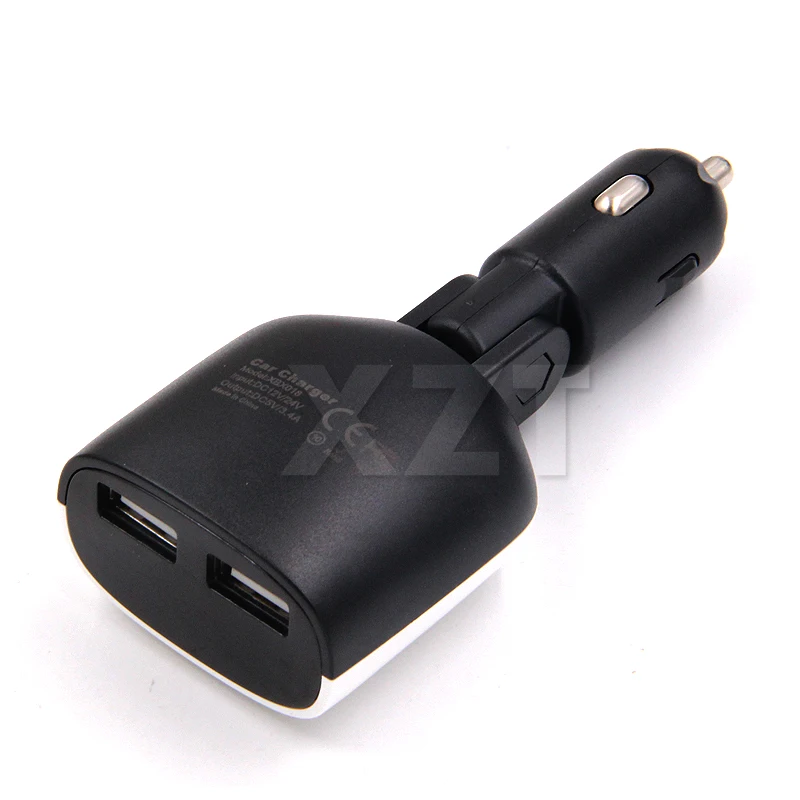 Автомобильное зарядное устройство с двумя USB-портами 5 В 2 4 А + 1 цифровой