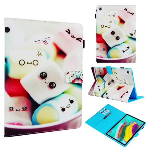A05 Модная покрашенная Крышка корпуса для Samsung Galaxy Tab A 10,1 T510 T515 SM-T510 SM-T515 Funda Подставка для планшета оболочка+ пленка+ ручка - Цвет: A05