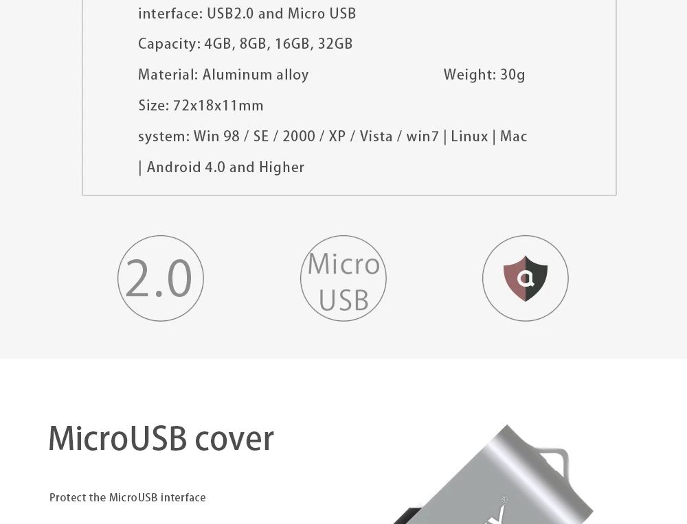 Usb флэш-накопитель смартфон OTG флеш-накопитель 32 ГБ 16 ГБ 8 ГБ 4 ГБ карта памяти мини внешний накопитель micro USB 2,0 U диск
