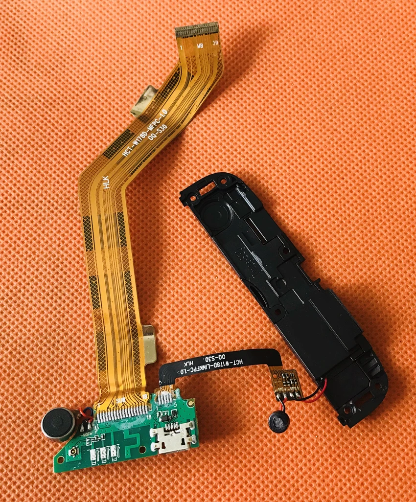 Б/у оригинальная зарядная плата с usb разъемом + Громкий динамик для Oukitel U22 MTK6580A Quad