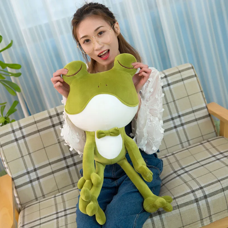 

New Kawaii Frog Prince Plush Toy Soft Frog Doll Little Frog Prince Very Soft and Have a Good Quality for Free Shipping