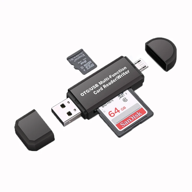 2 в 1 USB OTG кардридер флеш накопитель высокоскоростной 0 универсальная TF/SD карта для