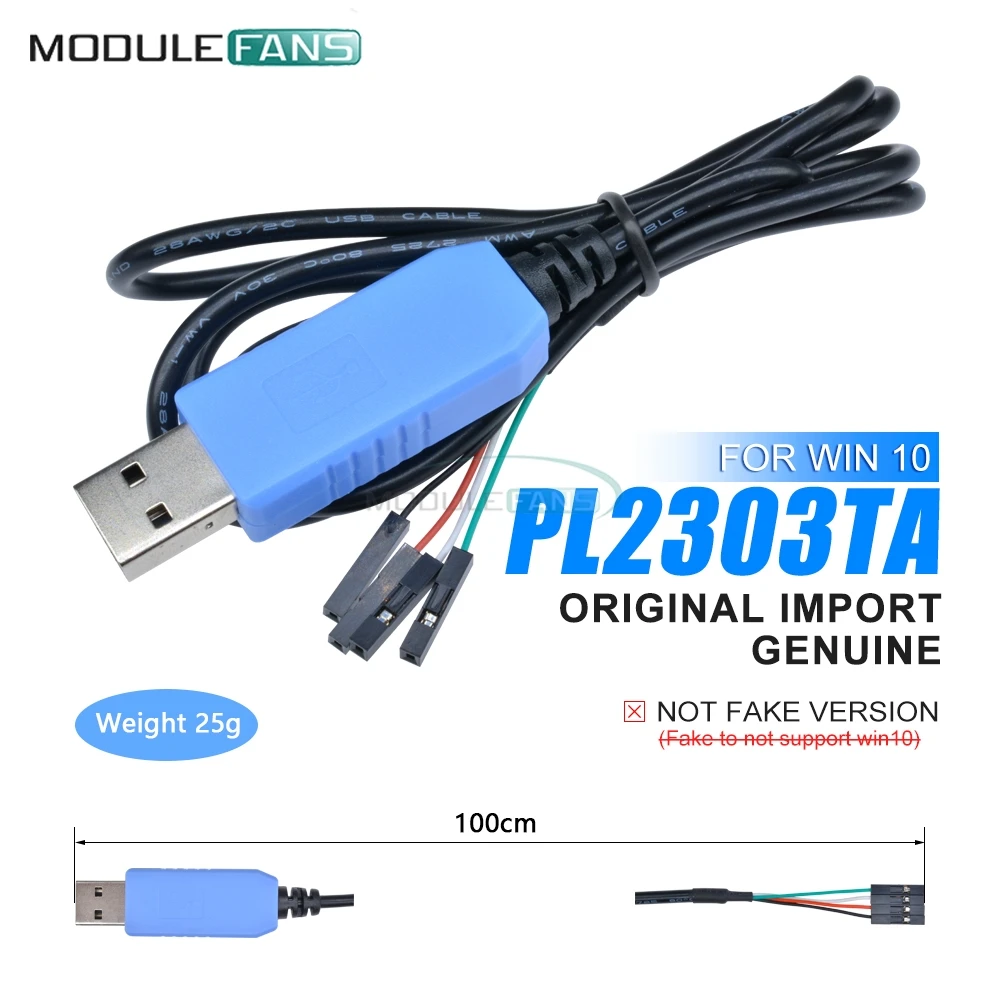 Оригинальный PL2303TA USB к TTL последовательный кабель СКАЧАТЬ консоль отладки
