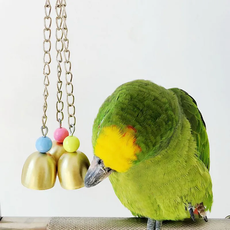 Hoomall птица игрушка попугай игрушка колокольчик попугай клетка подставка рамка колокольчик Vogel Speelgoed птицы аксессуары подвесной колокольчик