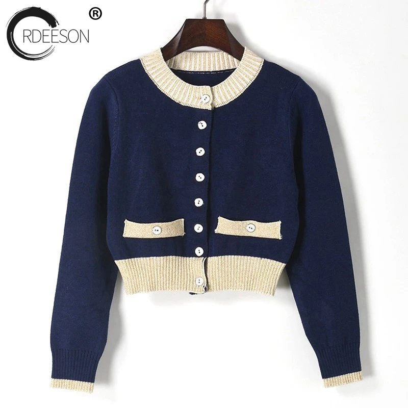 Ordeeson накидка Топы корректирующие Пномпень зима Круглый воротник бренд джемпер