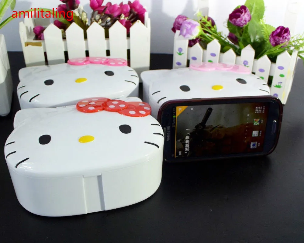 Новый Hello Kitty зеркальный ящик для косметики шкатулка ювелирных изделий с рисунком