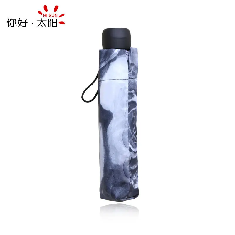 new plain coloured roses fiber ultralight creative personality plum blossom Oil Painting Romantic Folding uv Sun Rain Umbrella | Дом и сад