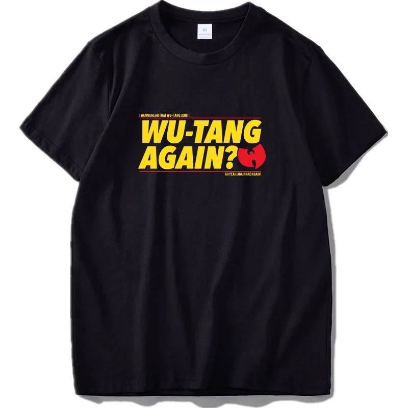Футболка с логотипом группы Wu Tang Clan топы креативным дизайном в стиле хип хоп