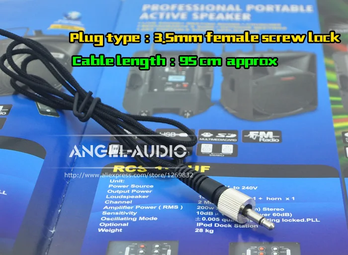 Женский винт с резьбой 3 5 мм моно Джек разъем гарнитура головной убор микрофон