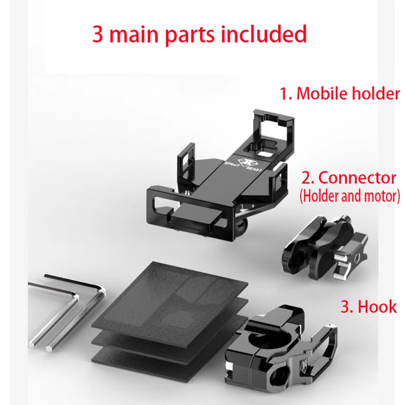 Универсальный держатель для мобильного телефона на руль мотоцикла 8 мм