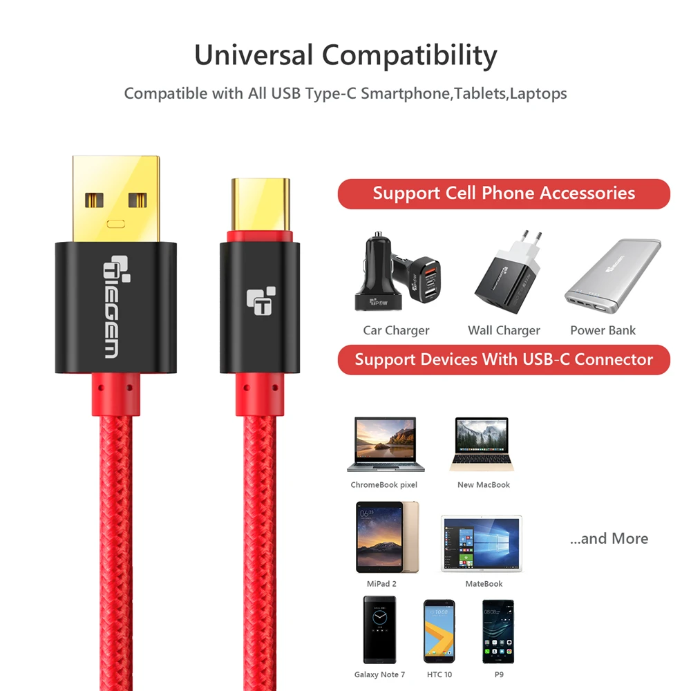 Tiegem usb type C кабель для быстрой зарядки usb c type-c 3,1 кабель для передачи данных зарядное устройство для телефона samsung S9 S8 Note 9 8 pocophone F1 Xiaomi