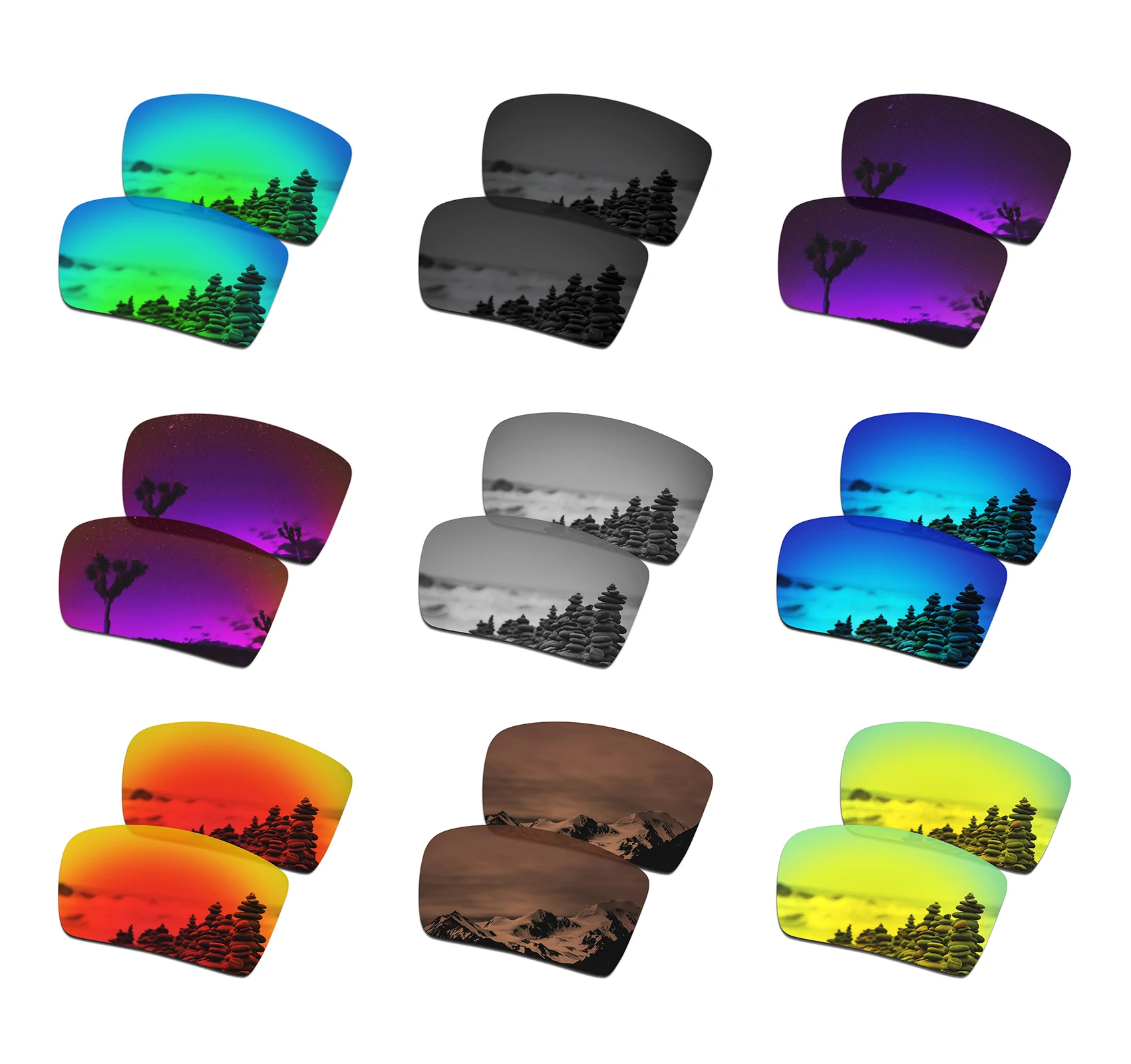 Поляризованные Сменные линзы SmartVLT для солнцезащитных очков Oakley с масляным