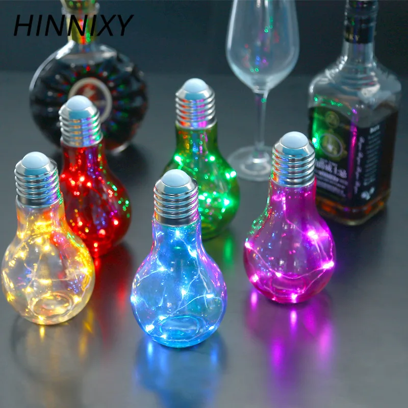 Hinnixy форма лампы декоративный светодиодный ночник медный провод гирлянда свет