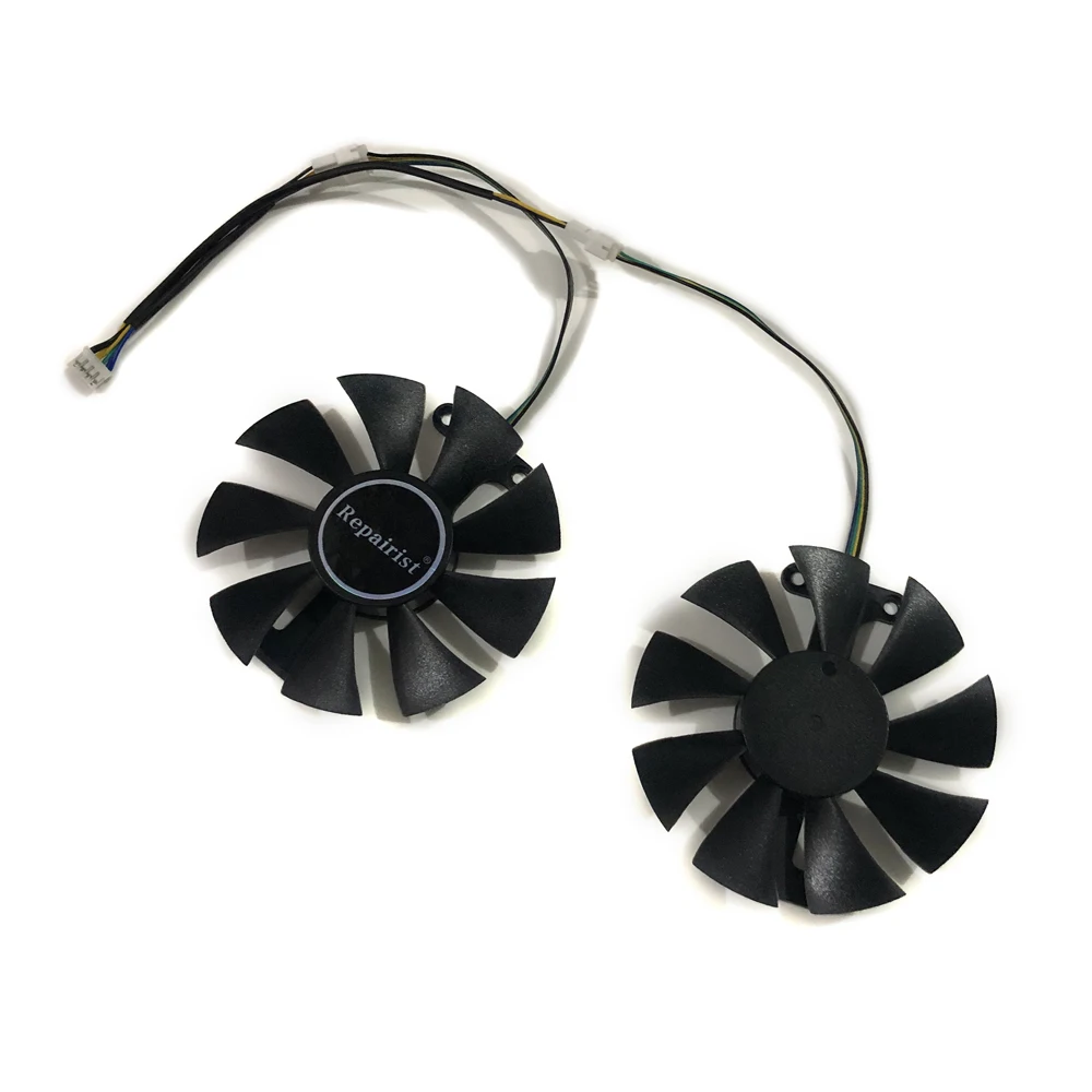 2 шт./компл. Geforce GTX 1050/1050TI охлаждающий вентилятор GPU для ZOTAC GeForce GTX1050 GTX1050Ti X-Gaming OC