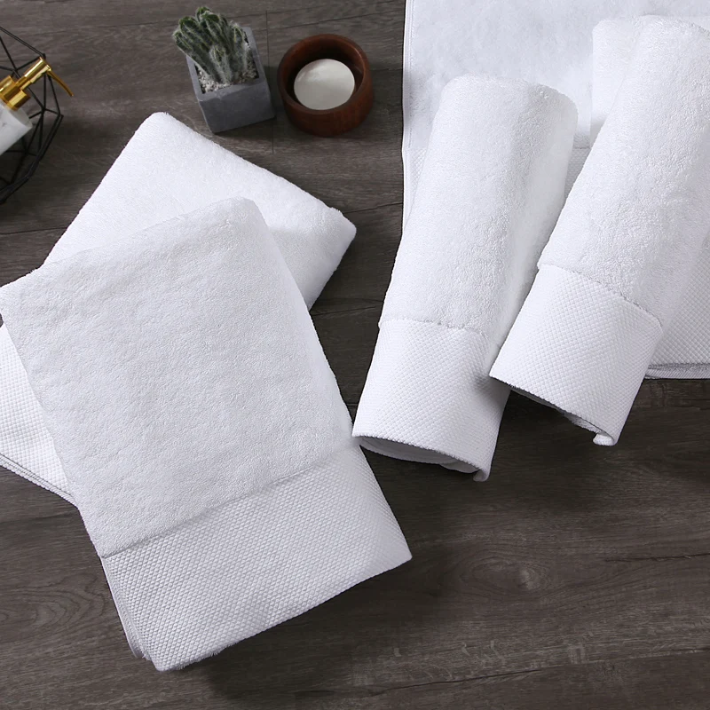Роскошные Гостиничные полотенце s для взрослых белые хлопковые толстые мягкие