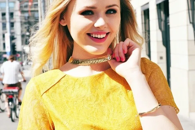 Ожерелье цепочка женское массивное золотистого цвета|fashion jewelry|jewelry fashionfashion choker |