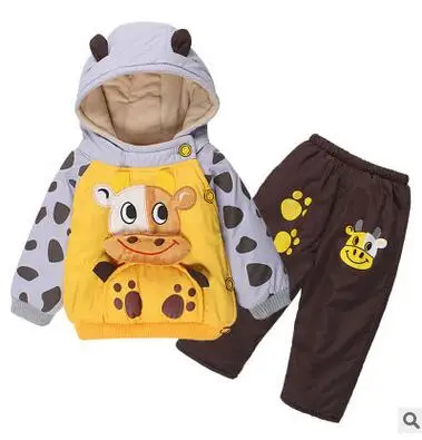 Для детей 1-3 лет новинка 2019 детский зимний костюм зимние парки для маленьких
