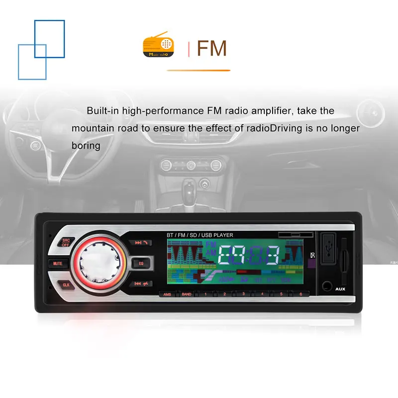 Авторадио Авто стерео 1 Din автомагнитола 24 в bluetooth V2.0 FM Aux Входной приемник