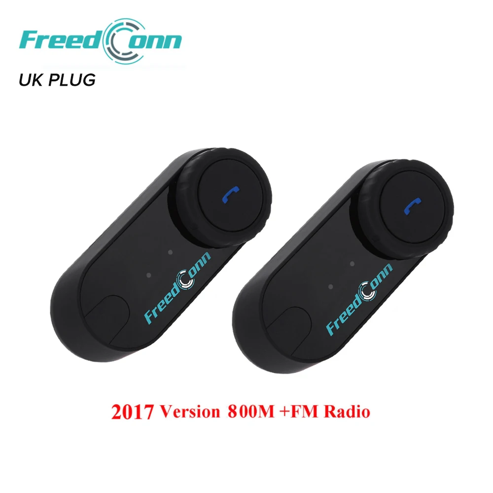 2 шт. 800 м FreedConn мотоциклетный шлем Bluetooth Интерком Беспроводной гарнитура BT