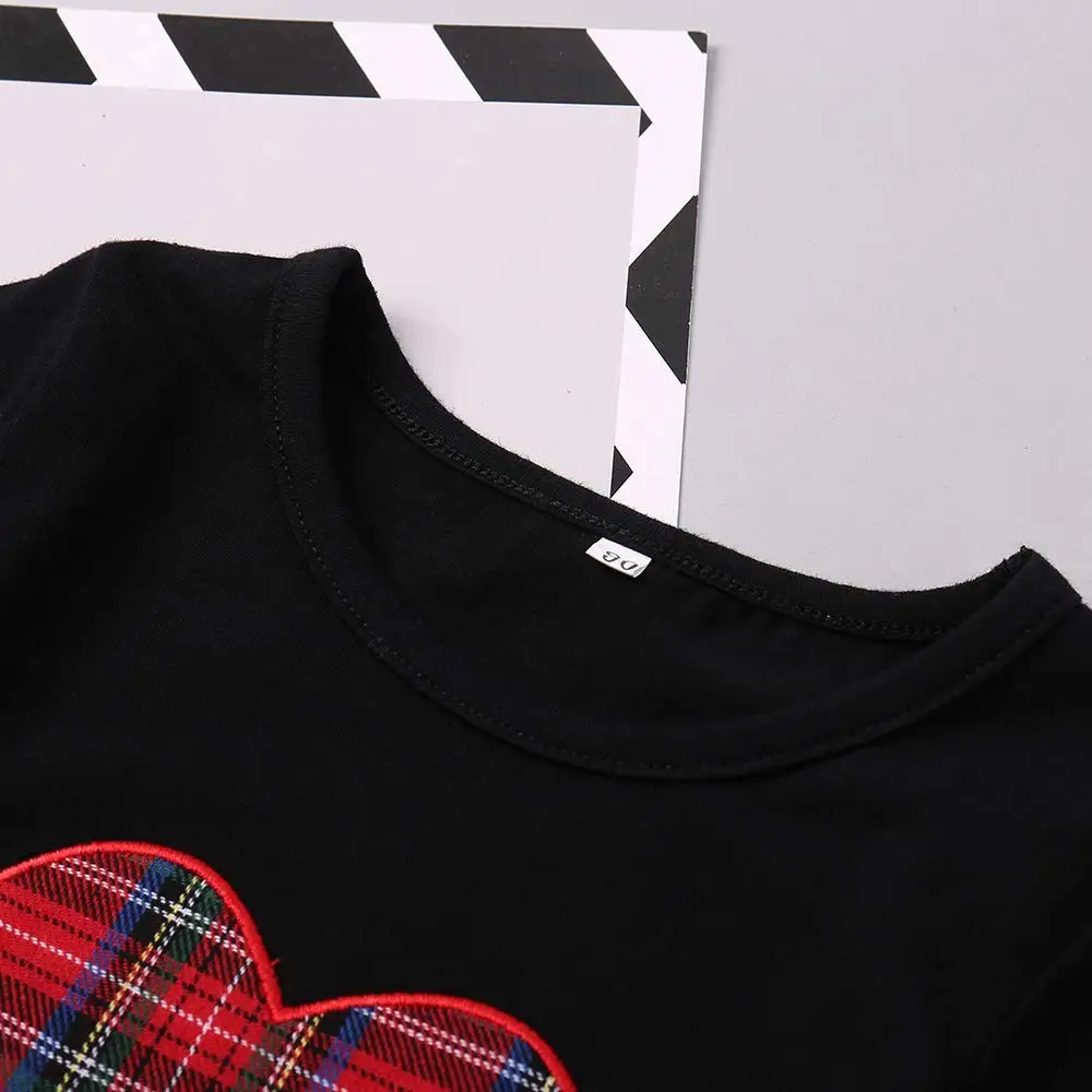 Рождественский комплект для детей 3 4 лет черная рубашка с длинными рукавами