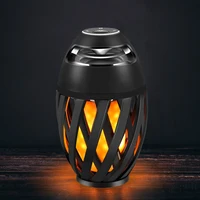 YWXLight LED Flame Lamp 5W Bluetooth Speaker USB Charging Outdoor Portable Stereo Speaker Atmosphere Light With LED Flickers