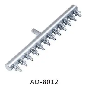 AD8012 4, 6, 8, 12 ходовой воздушный разделительный клапан для аквариума, воздушный насос, разветвитель потока, распределительный насос, клапан, рычаг управления, переключатель клапана - Цвет: AD8012
