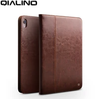 qialino business genuine leather tablet case for ipad pro 12 9 2018 ultra thin luxury handmade stand flip cover for ipad pro 11