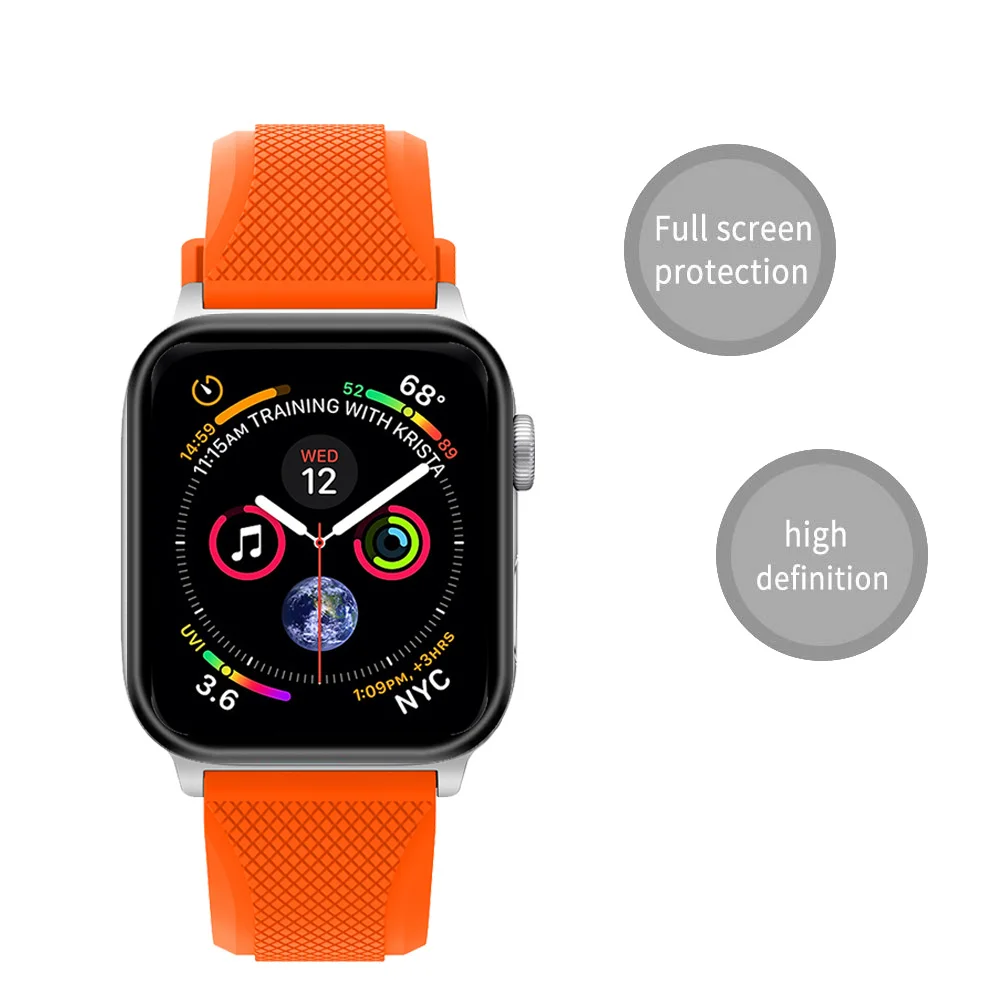 Для Apple Smart Watch 38 мм 40 3D изогнутая защитная пленка из закаленного стекла для iWatch
