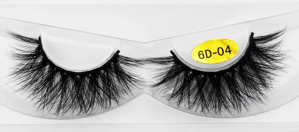 6D-04 Норковые ресницы 3D норковые ресницы жестокость ресницы ручной работы многоразовые натуральные ресницы Популярные Накладные ресницы для макияжа - Цвет: 6D-04