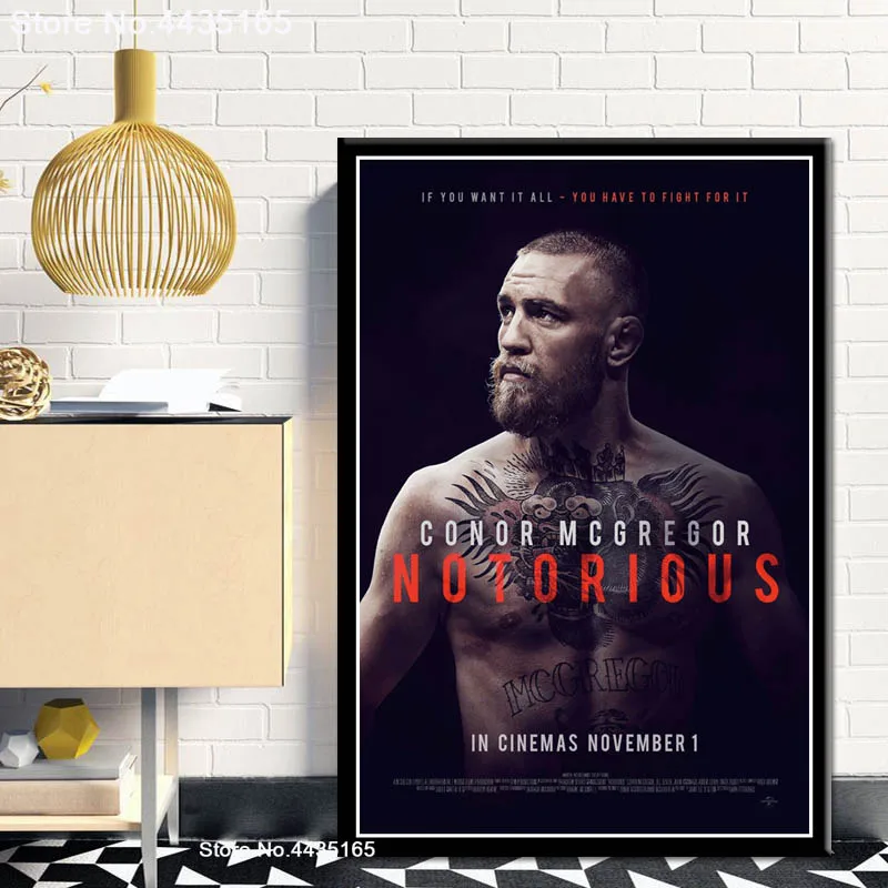 Conor McGregor плакат UFC мотивационные боксерские спортивные плакаты и принты настенные художественные картины Картина на холсте, украшение для дома