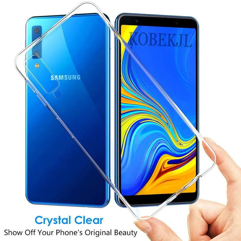 Для Samsung Galaxy A7 2018 Чехол чехол Мягкая силиконовая задняя крышка для телефона A750F A750