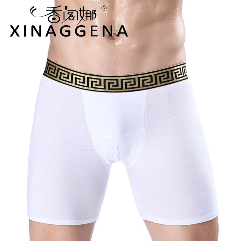 

Длинное нижнее белье, боксеры для мужчин, 3 шт., хлопковые шорты с принтом, боксеры, мужское нижнее белье, Hommer