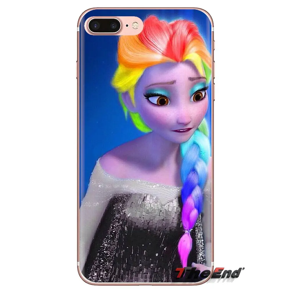 Прозрачный чехол из ТПУ для Huawei Mate Honor 4C 5C 5X 6X 7 7A 7C 8 9 10 8C 8X 20 Lite Pro girl Punk Elsa Anna Tattoo Princess