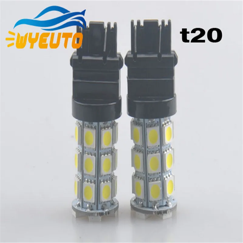 1 шт. светодиодные лампы для автомобилей BA15S 1157 1156 T20 5050 27SMD поворотный свет стоп