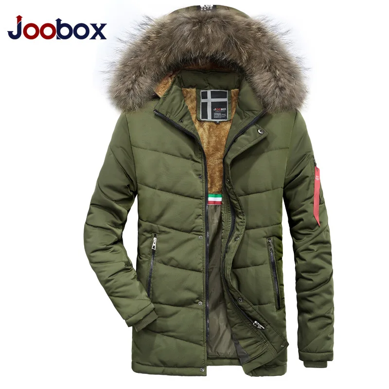 JOOBOX 2018 новые мужские зимние куртки и пальто теплая плотная куртка с капюшоном