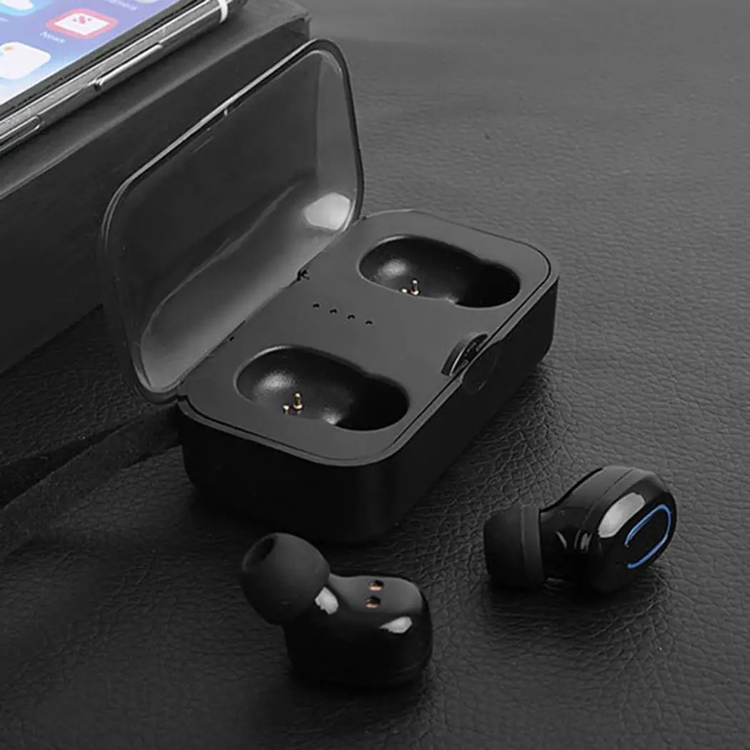 Мини TWS TI8S Bluetooth наушники 5 0 Беспроводная гарнитура спортивные Airdots 500 мАч зарядное