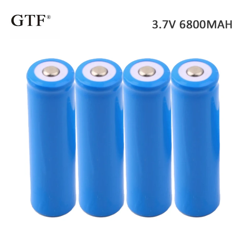 4 шт 3 7 V 6800mah 18650 литий ионный аккумулятор Батарея перезаряжаемый для RC игрушки
