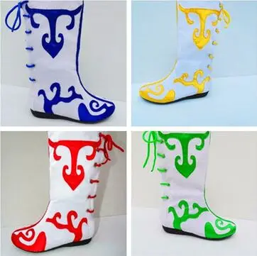 

4 colors chinese minority boots for women Mongol boots Mongol dance boots for women sun wukong cosplay boots dancer shoes