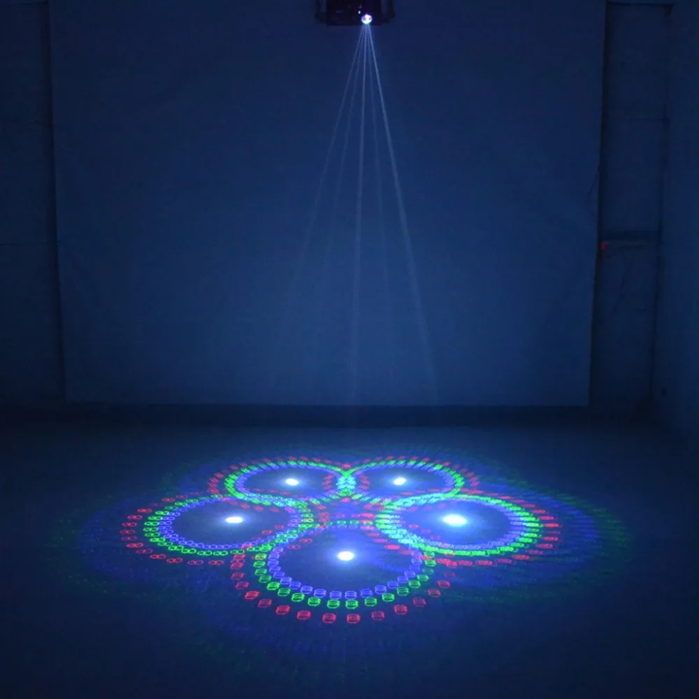 AUCD 2D 3D Animation Patterns Kaleidoscope 500mW RGB Projector Laser DMX Lights Beam Scan PRO DJ Party Show Stage Lighting DG5F5|laser