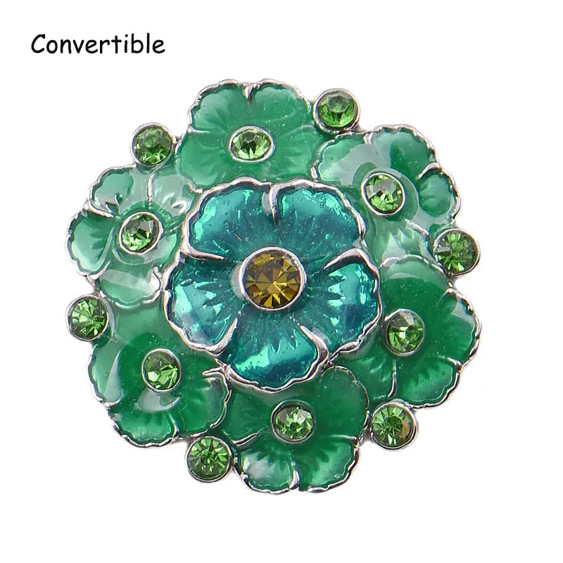 Relief Rhinestone Flower Convertible Magnet Brooch Antique Scarf Vintage Muslim Pin Accessory Bookmark Jewelry | Украшения и