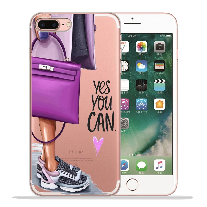 Модный женский чехол для телефона на высоком каблуке iphone 8 7 X XS Max XR 6 Plus 5S SE