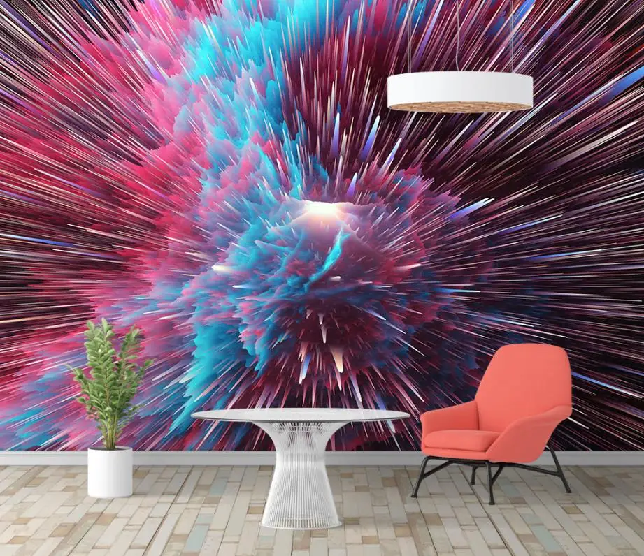 Пользовательские обои для стен красочные абстракции детской спальни гостиной