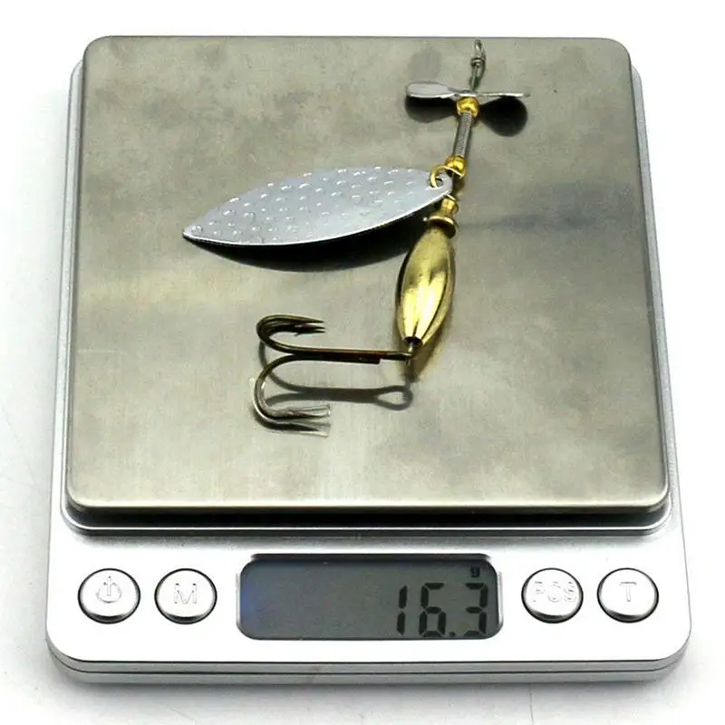Лот 5 опускается на дно Spinner ложка приманки рыболовные искусственные жесткие для
