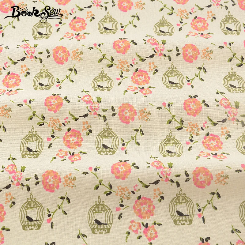 Хлопчатобумажная льняная ткань Booksew сумка для занавесок подушка с принтом Zakka