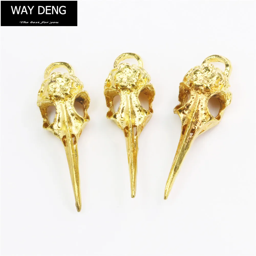 Лот из 9 золотых сплавов птица подвеска с черепом Сделай Сам Изготовление