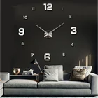 Новые настенные часы Horloge Murale Diy 3d акриловые зеркальные наклейки большие домашние кварцевые круглые иглы Современные Бесплатная доставка