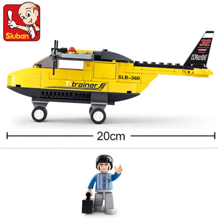 Small Lu Ban 0360 Assembling Alpinia Oxyphylla Plastic Building Block Aviation World Aircraft Children Boy Spelling Insert Toys | Игрушки и