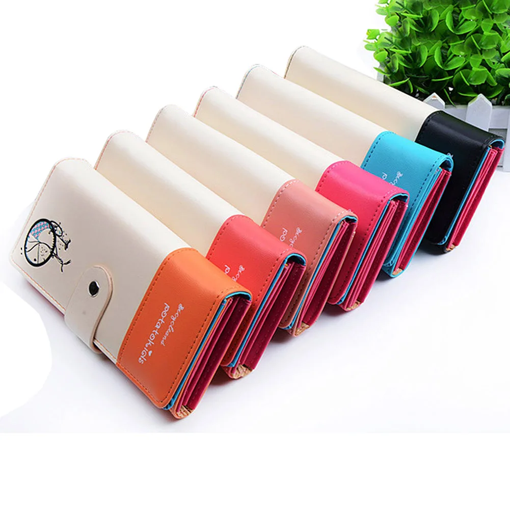 Fashion Design Lady Women Wallet PU Leather Purse Clutch Long Bicycle Pattern Zip Card Holder Top Quality 88 WML99 | Багаж и сумки