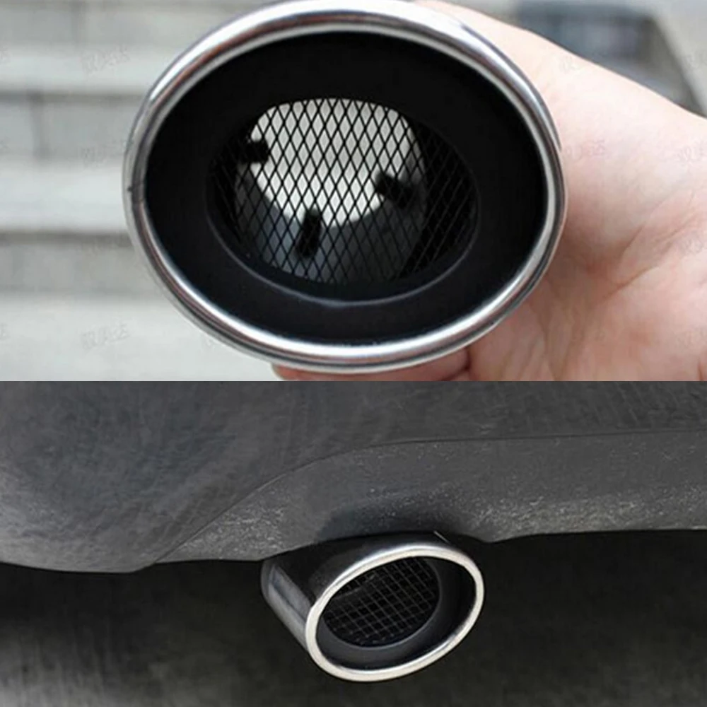 Универсальный выхлопные трубы сзади глушитель Нержавеющая сталь конец отделкой