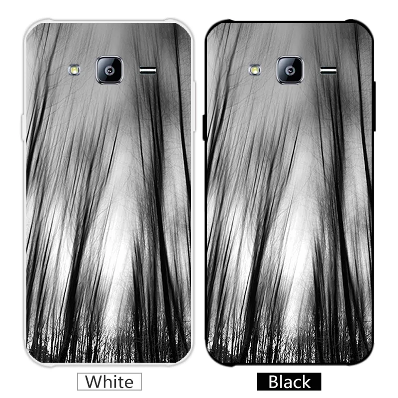 For Samsung J7 Back Black Matte Cover 5.5&quot for Galaxy J700 SM-J700F 2015 Clear TPU Silicon Cute Animal Phone Case |
